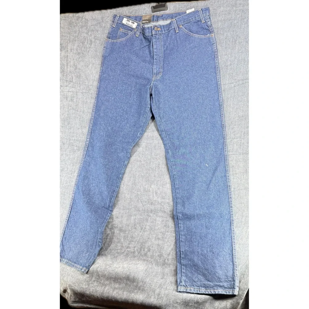Dickies Jeans Mens 40x36 Blue 100% Cotton Regular Fit Straight Leg C993RNB